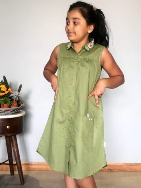 Green Shirt Dress