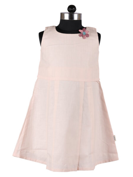 Baby Pink Pleated Dress