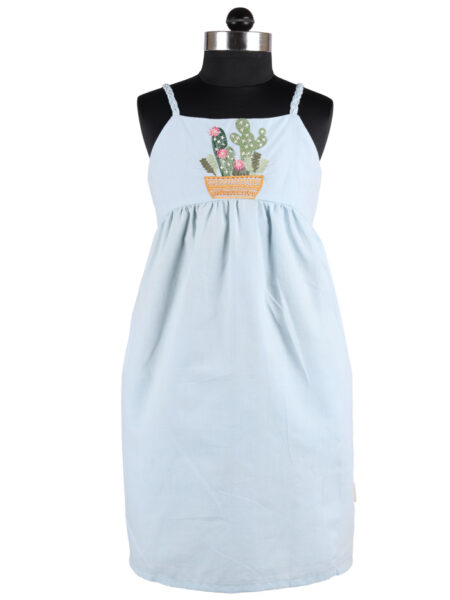 Light Blue Sleeveless Dress