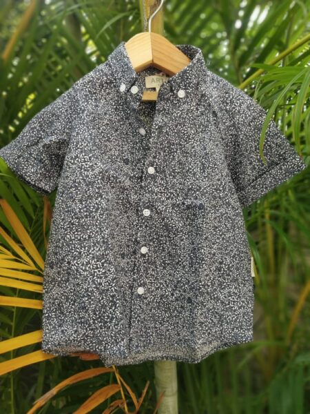 Navy Blue Printed Shirt